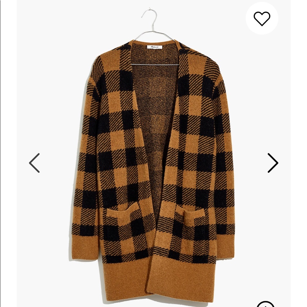Madewell - Buffalo Check Kent Cardigan Sweater